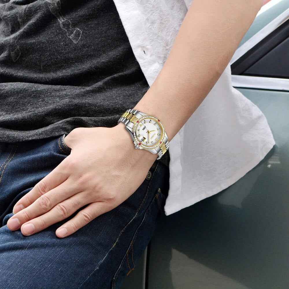 NAKZEN Men's Diamond Watch NH35 Movement Automatic Mechanical Watch