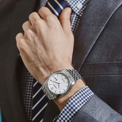 NAKZEN Men's Automatic Mechanical Watch with Miyota 8205 Movement - Business Waterproof Stainless Steel Watch