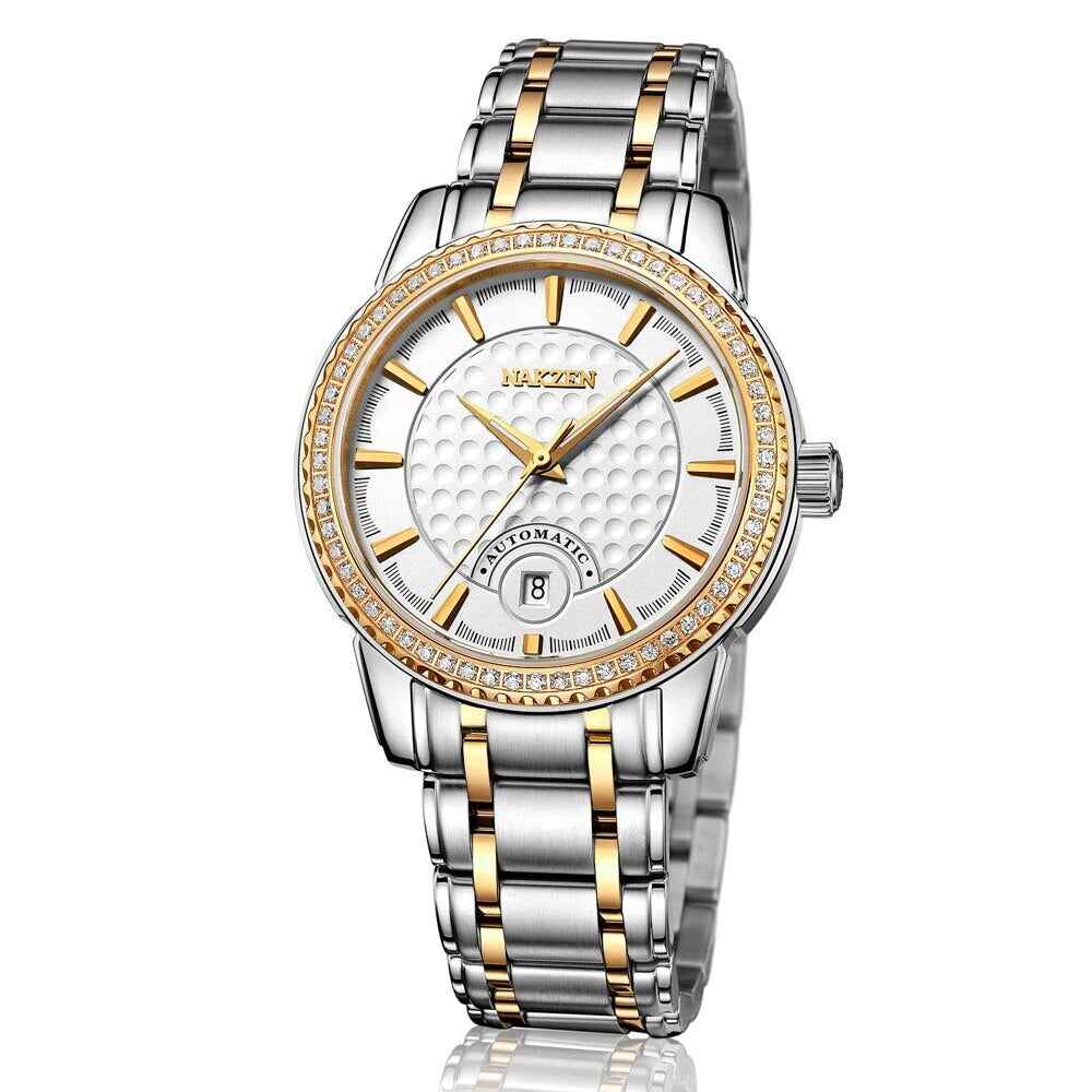 NAKZEN Men Mechanical Watch Men's Automatic Miyota 8215 Movement Diamond Watches Sapphire Wrist Watch Male Waterproof Clock