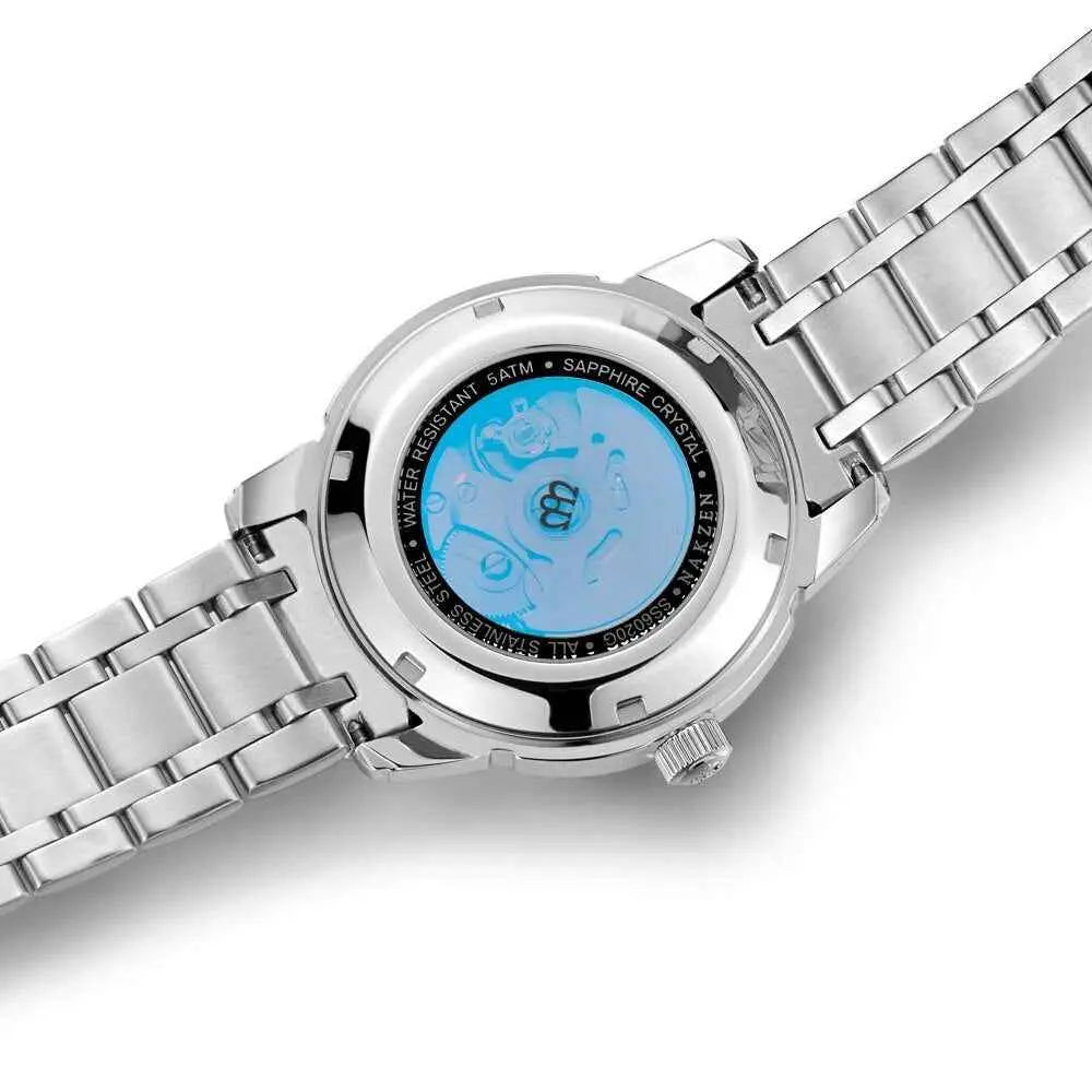 NAKZEN Men Mechanical Watch Men's Automatic Miyota 8215 Movement Diamond Watches Sapphire Wrist Watch Male Waterproof Clock