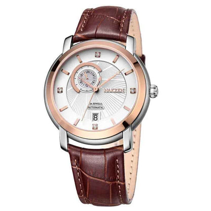 NAKZEN Men Automatic Japan NH37 Movement Mechanical Watch – Sapphire Military Leather Sports Watch