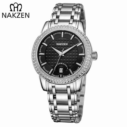 NAKZEN Men Mechanical Watch Men's Automatic Miyota 8215 Movement Diamond Watches Sapphire Wrist Watch Male Waterproof Clock