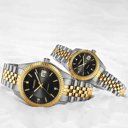 NAKZEN Luxury Men’s Automatic Mechanical Tourbillon Watch - Waterproof Stainless Steel with Sapphire Glass