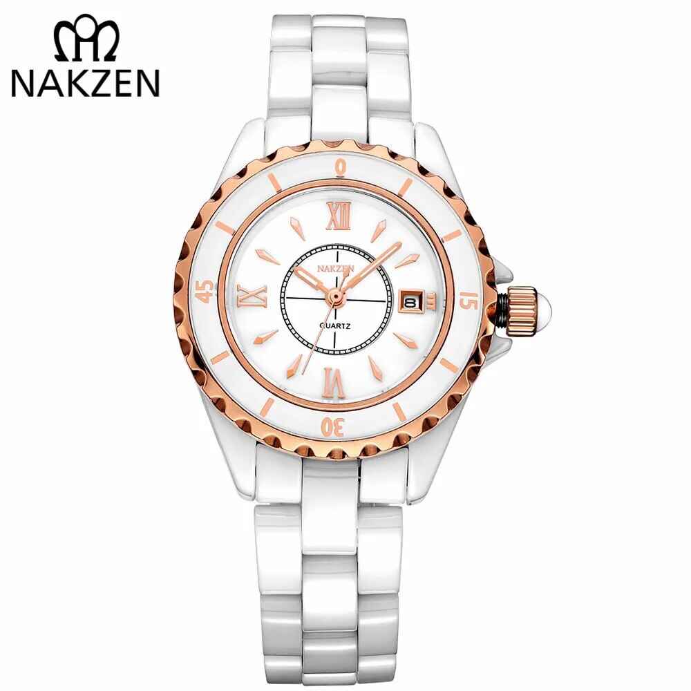 NAKZEN Women's Waterproof Ceramic Quartz Watch - Perfect Fashion Gift