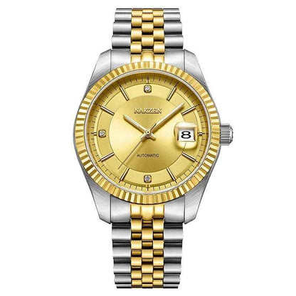 NAKZEN Luxury Men’s Automatic Mechanical Tourbillon Watch - Waterproof Stainless Steel with Sapphire Glass