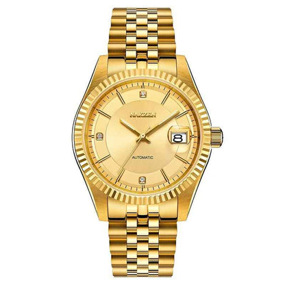 NAKZEN Luxury Men’s Automatic Mechanical Tourbillon Watch - Waterproof Stainless Steel with Sapphire Glass