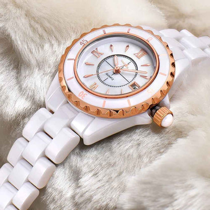 NAKZEN Women's Waterproof Ceramic Quartz Watch - Perfect Fashion Gift