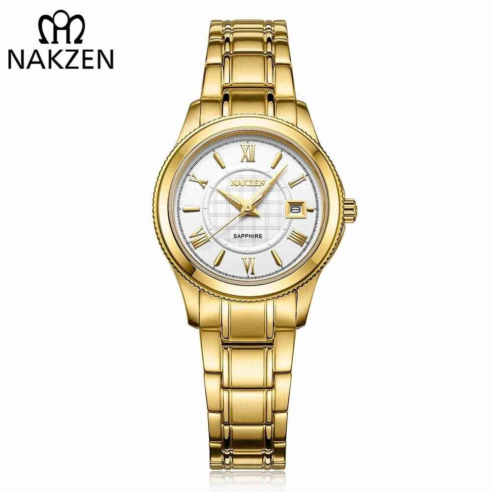 NAKZEN Luxury Gold Bracelet Women Quartz Watch