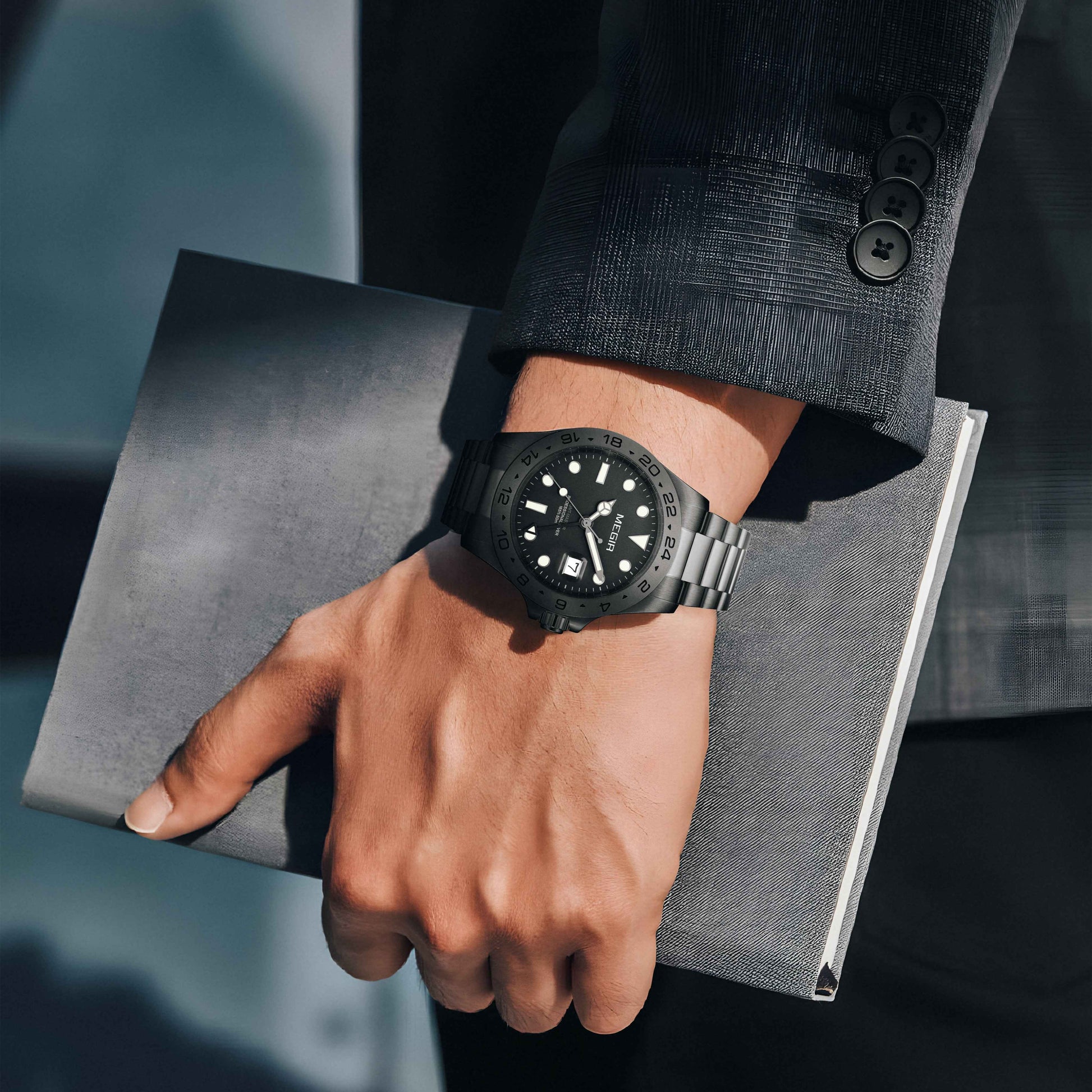 MEGIR Original Luxury Men Analogue Quartz Watch