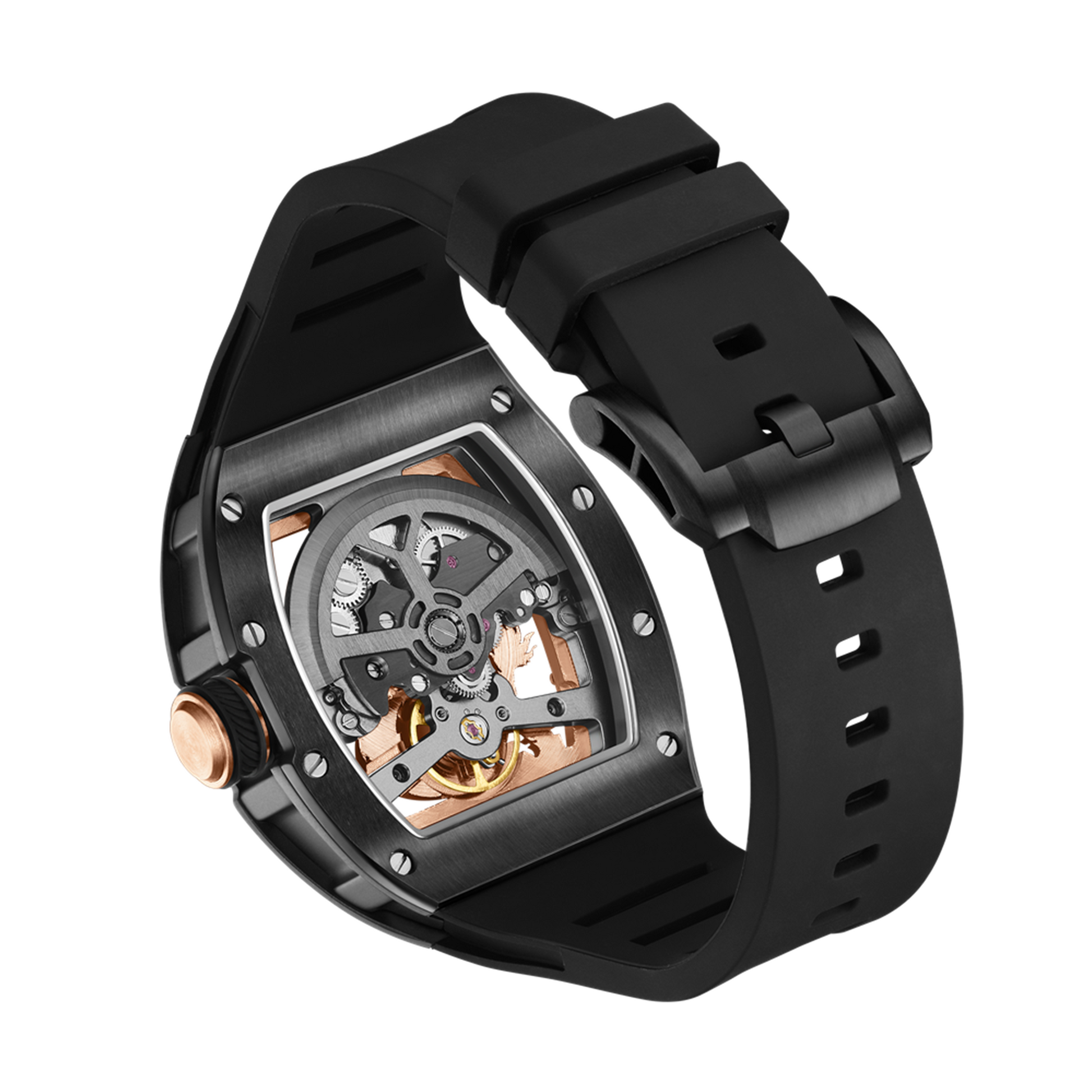 Luxury Automatic Mechanical Skeleton Men's Watch - Waterproof Sport Design