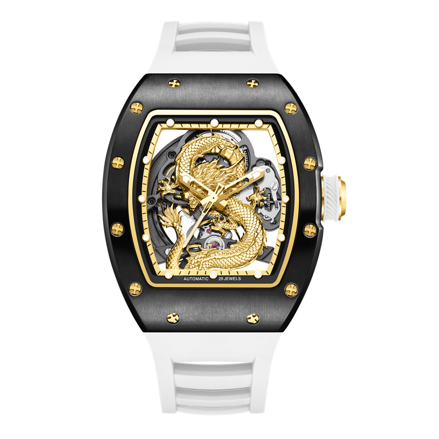 Luxury Automatic Mechanical Skeleton Men's Watch - Waterproof Sport Design