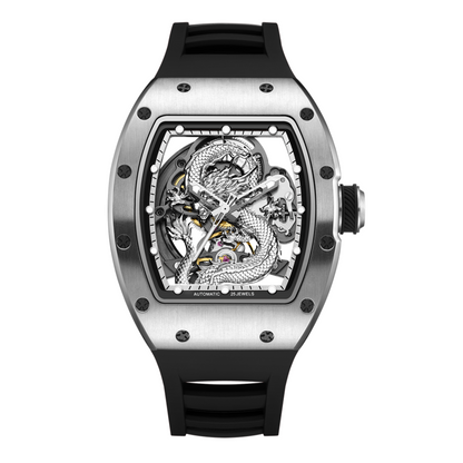 Luxury Automatic Mechanical Skeleton Men's Watch - Waterproof Sport Design