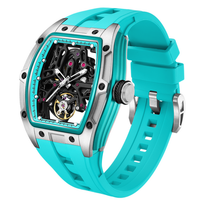 New Skeleton Dial Watches for Men – Waterproof Stainless Steel Automatic Mechanical Wristwatch 9198-1