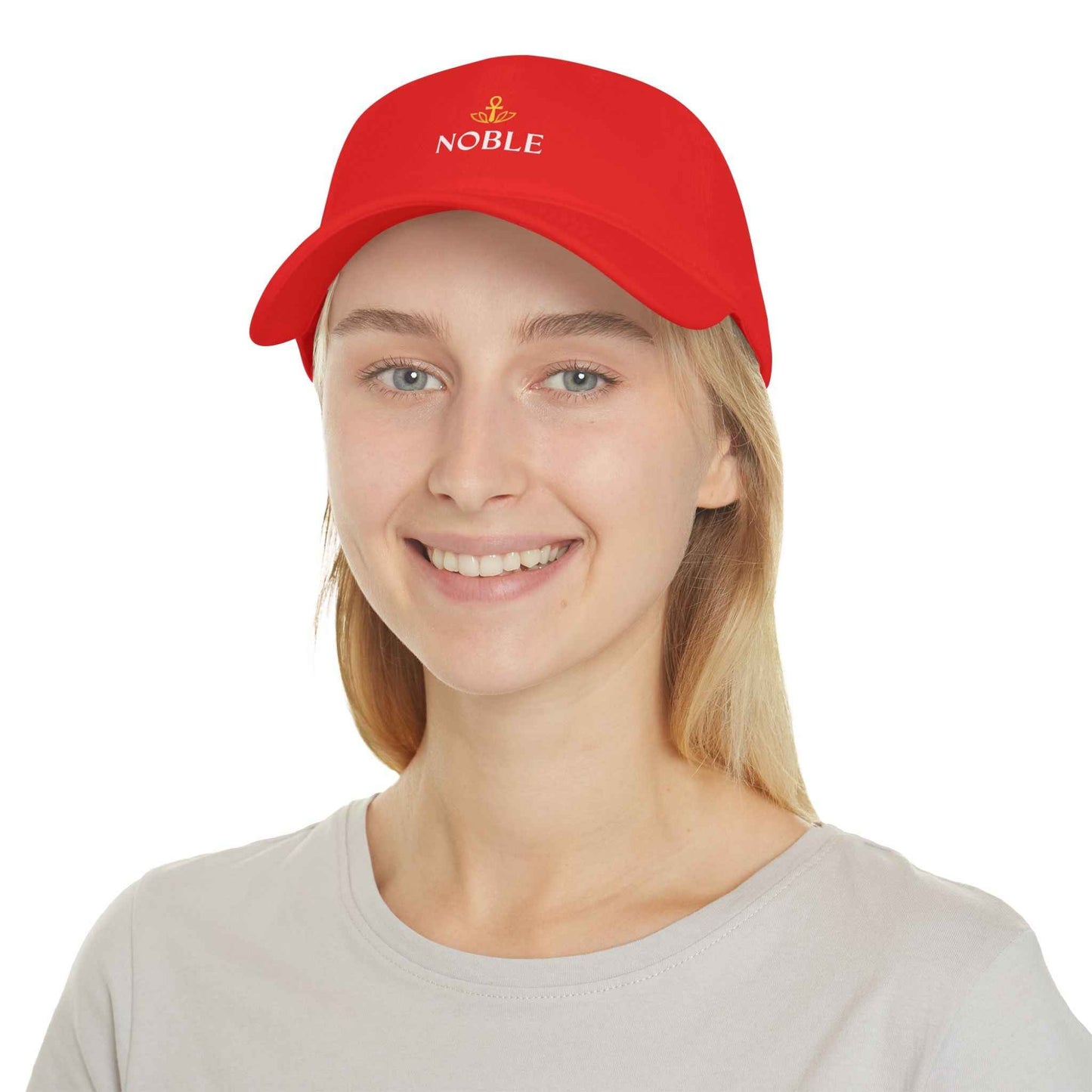 Noble Red Low Profile Baseball Cap